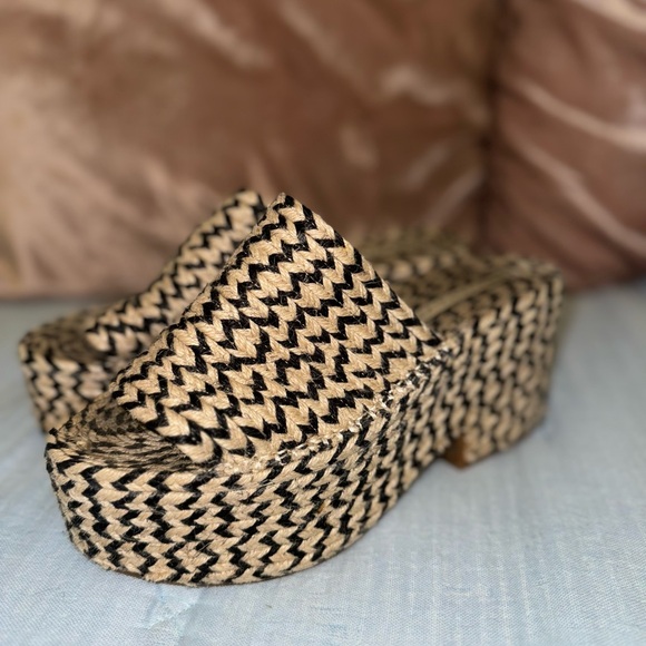 Zara Woven Platform Mules - Picture 5 of 11